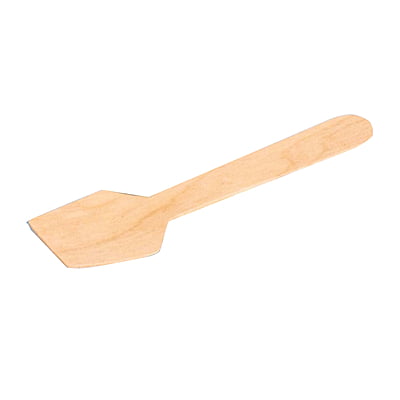 Wooden ice cream spoon